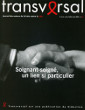 magazine Transversal n° 25 couverture de Transversal n° 25