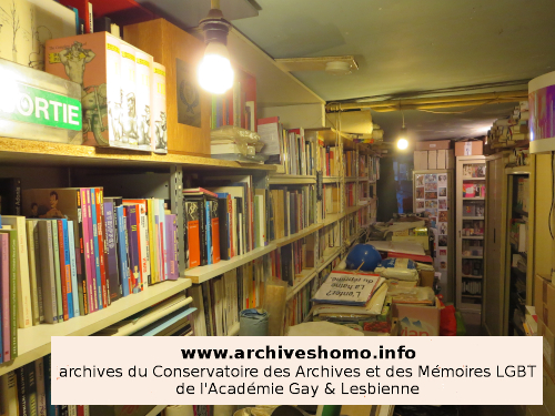 Collection fonds de la Librairie liregay.com au Conservatoire des Archives et Mémoires LGBTQI de l'Académie Gay et Lesbienne