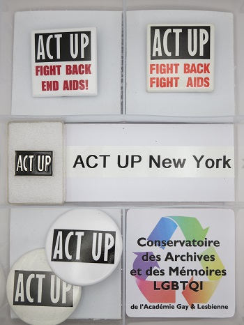 Collection Act Up New York badges Fight Back Collection Act Up New York badges Fight Back