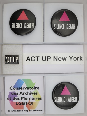 Collection Act Up New York badges Silencio = Muerte Collection Act Up New York badges Silence = Death