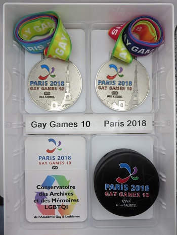 Collection palet et m&eacute;dailles Gay Games 10 - Paris 2018