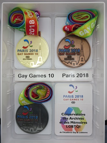 Collection m&eacute;dailles Gay Games 10 - Paris 2018