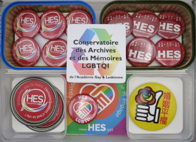 Collection de badges HES LGBTI+