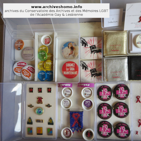 Collection de Pins et Badges de Lutte contre le SIDA