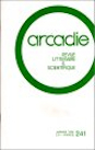 Arcadie n° 241 : janvier 1974