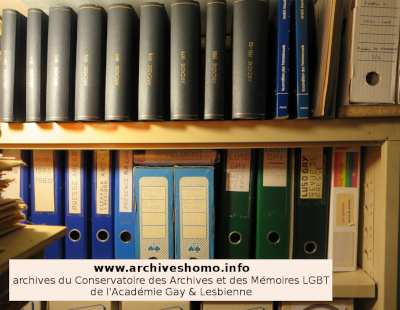 Fonds d'archives Association de Recherches et d'Expression 
        HOmosexuelles (AREHO)Présence > au Conservatoire des Archives et Mémoires LGBTQI de l'Académie Gay et Lesbienne